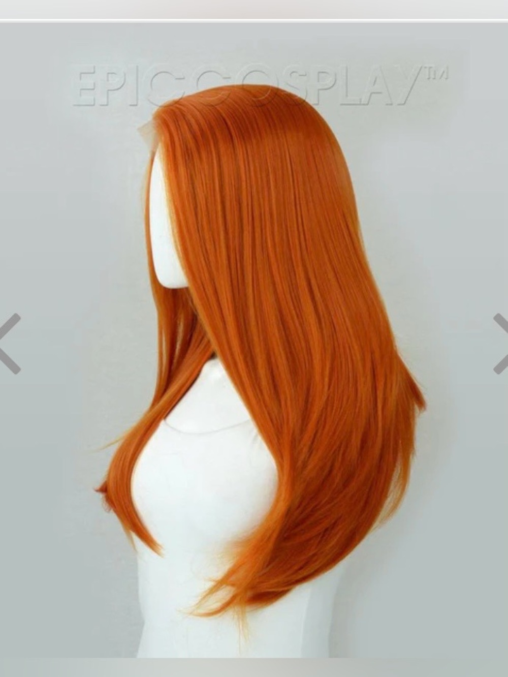 Scylla Autumn Orange Lace Front Synthetic Long Wig